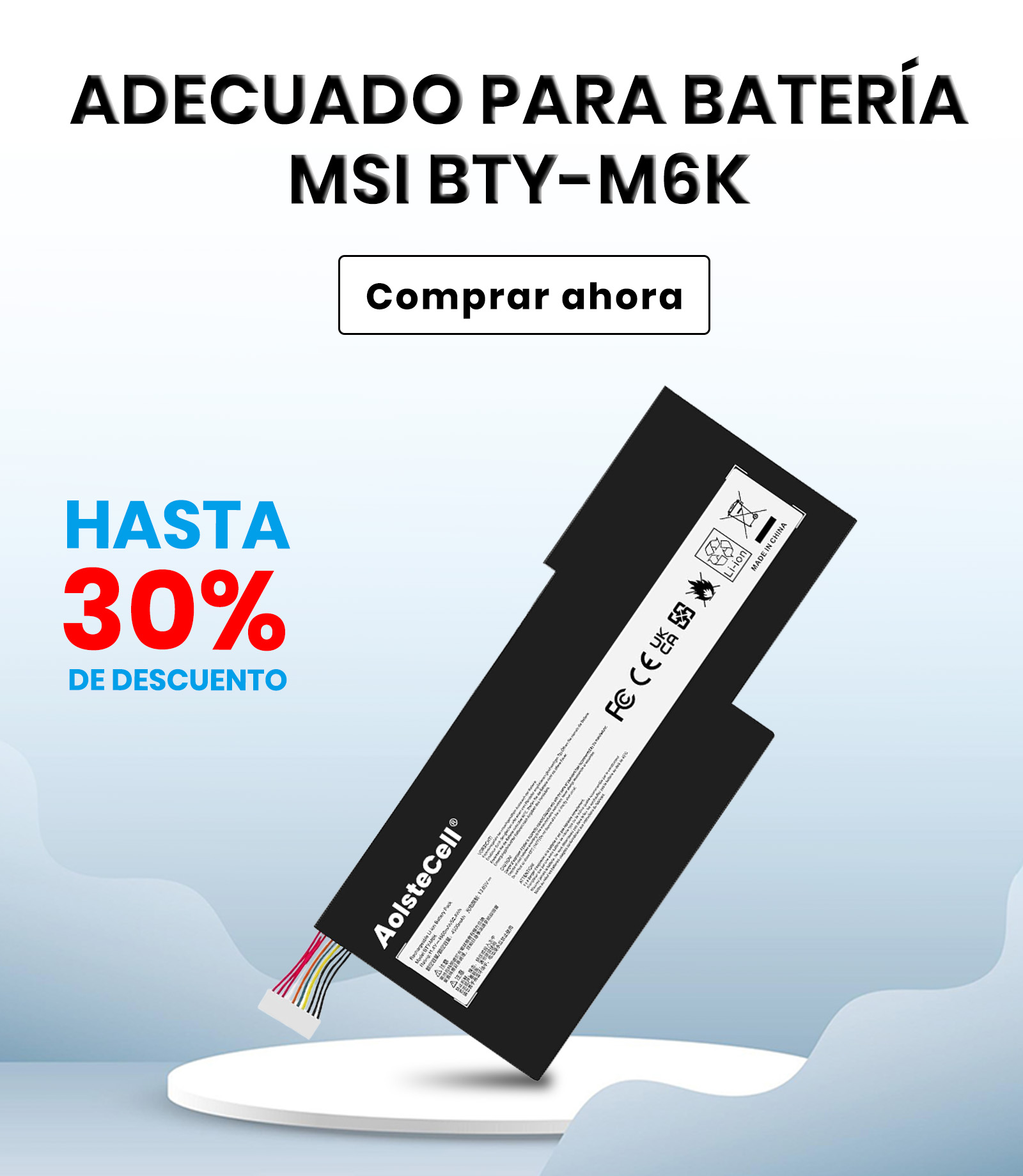 Batería para BTY-M6K